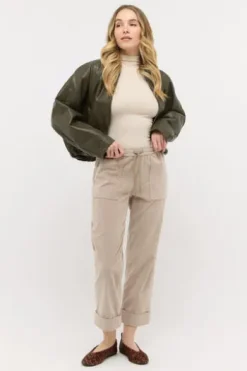 ANGELS Cord-Hose Liberta Urban mud-schlamm