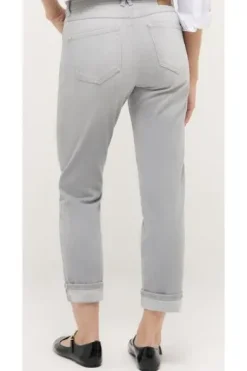 ANGELS 7/8 Jeans Darleen Turn up light grey used Straight Fit