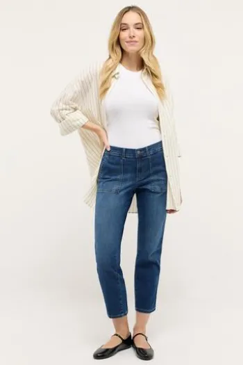 ANGELS 7/8 Jeans Darleen Urban mid blue used Straight Fit