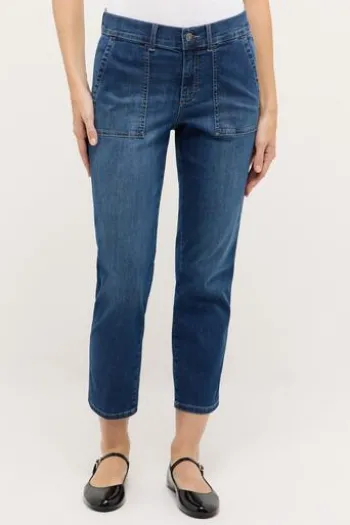 ANGELS 7/8 Jeans Darleen Urban mid blue used Straight Fit