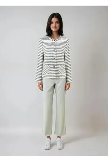 ANGELS Jeans Linn Fringe chalk used