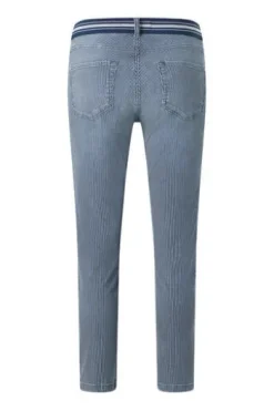 ANGELS 7/8 Jeans Ornella Sporty blue used gestreift Slim Fit