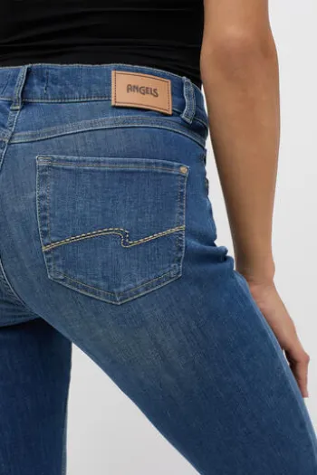 ANGELS Jeans Skinny jeansblau used einfarbig Skinny Skinny