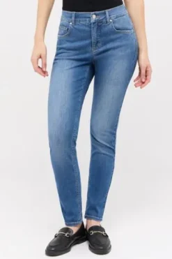 ANGELS SKINNY PUSH UP Jeans mid blue used Slim Fit