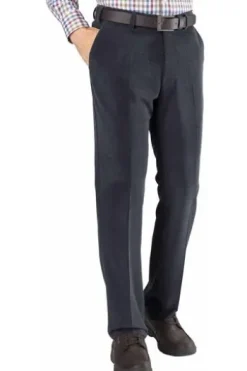 AUBI Schurwoll-Stretch-Cord-Hose blau