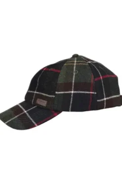 BARBOUR Cap Galingale oliv kariert klassisches Tartanmuster