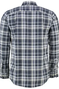 BARBOUR Hemd Witton Checked navy kariert Regular Fit Langarm