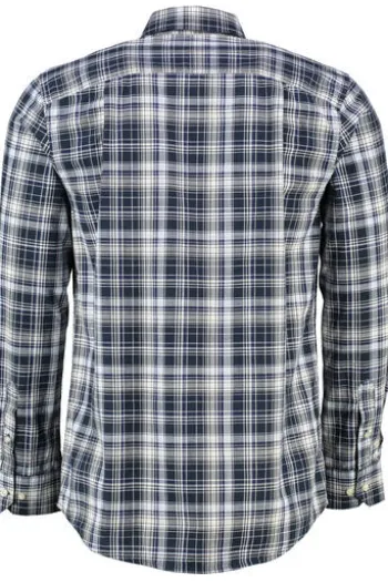 BARBOUR Hemd Witton Checked navy kariert Regular Fit Langarm