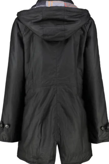BARBOUR Jacke schwarz Crannich Wax
