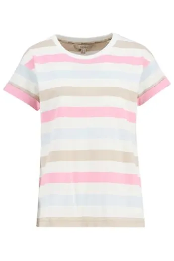 BARBOUR Shirt Lyndale rosa gestreift