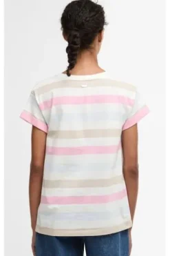 BARBOUR Shirt Lyndale rosa gestreift