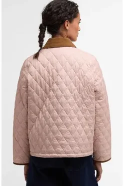 BARBOUR Steppjacke Icons Cropped Liddesdale rosa