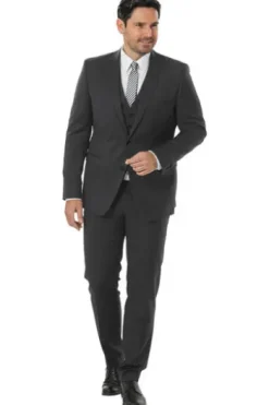 BENVENUTO Flat-Front Hose anthrazit Modern Fit