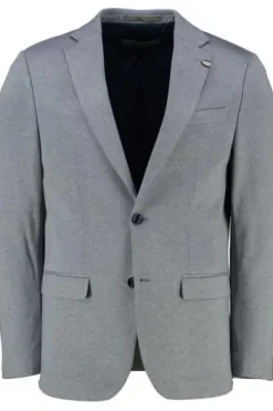 BENVENUTO Jersey Sakko Mario Blau Modern Fit