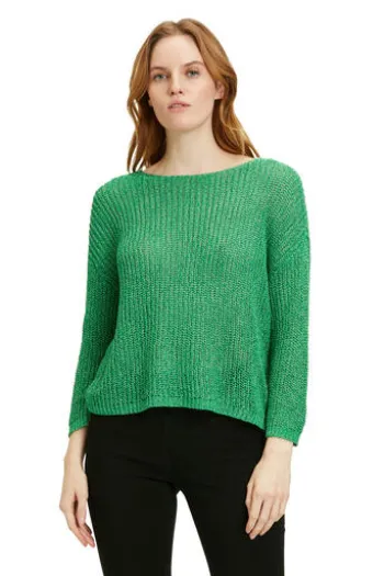 BETTY BARCLAY Basic-Strickpullover grün