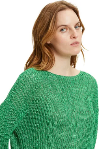BETTY BARCLAY Basic-Strickpullover grün