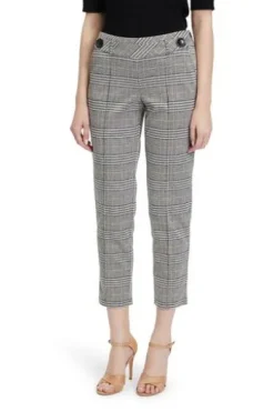 BETTY BARCLAY 7/8 Hose Beige kariert