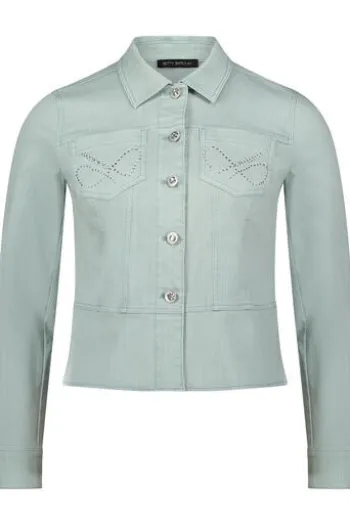 BETTY BARCLAY Jeansjacke mint in Denim-Qualität
