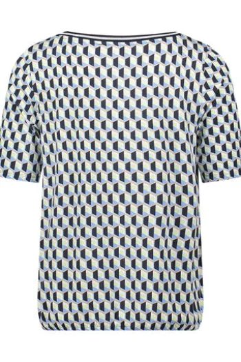 BETTY BARCLAY Shirt blue/green gemustert