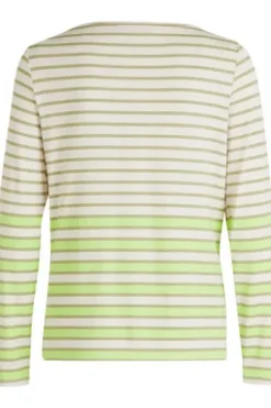 BETTY BARCLAY Shirt Khaki gestreift 3/4-Arm