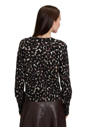BETTY BARCLAY Strickjacke braun/beige gemustert