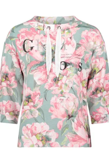 BETTY BARCLAY Sweatshirt mint/rosé geblümt