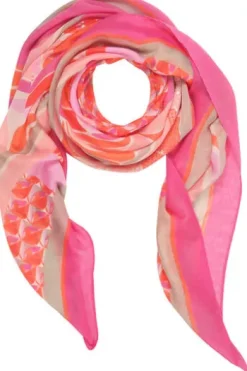 BETTY BARCLAY Tuch red/rosé gemustert