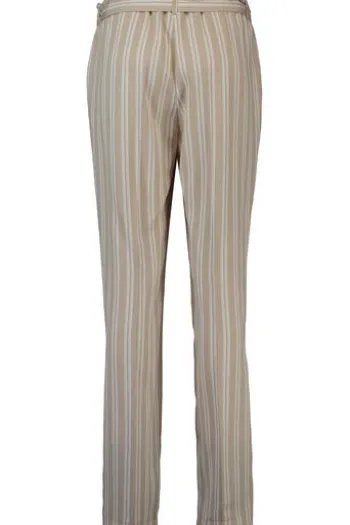 BIANCA Streifen-Hose beige