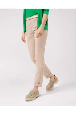 BRAX Baumwoll-Hose Carola beige Feminine Fit