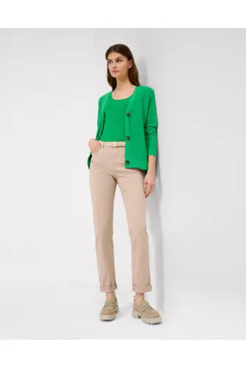 BRAX Baumwoll-Hose Carola beige Feminine Fit
