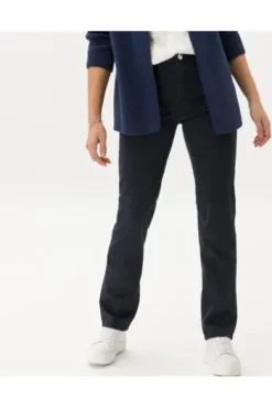 BRAX Baumwoll-Hose Carola marine Feminine Fit