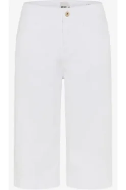 BRAX Bermuda-Hose Maine white Wide Fit