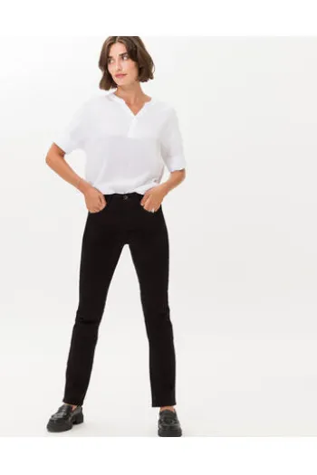 BRAX Jeans Carola schwarz Feminine Fit in Premium-Denim