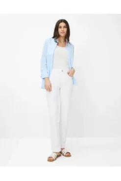 BRAX Jeans Carola weiß Feminine Fit in Premium-Denim