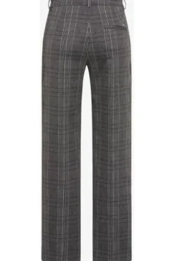 BRAX Jeans Maine smoke grey kariert Wide Fit