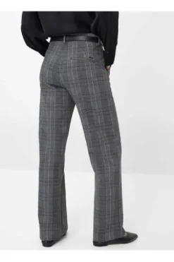 BRAX Jeans Maine smoke grey kariert Wide Fit