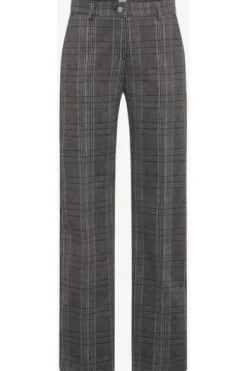 BRAX Jeans Maine smoke grey kariert Wide Fit