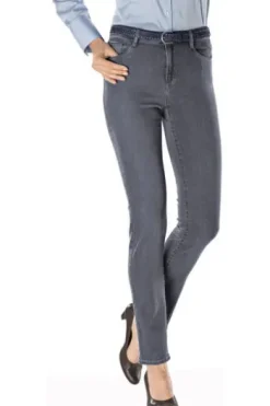 BRAX Jeans Mary grau Slim Fit 5-Pocket-Form