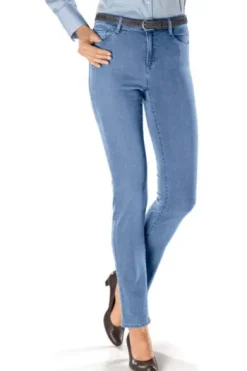 BRAX Jeans Mary hellblau Slim Fit 5-Pocket-Form