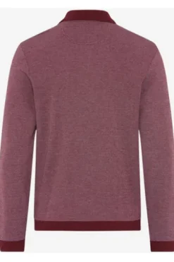 BRAX Langarm Polo-Shirt Paros velvet