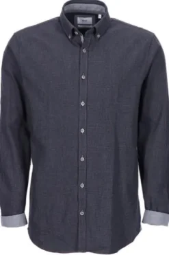 BRAX Leicht Flanell Hemd anthrazit gemustert Modern Fit