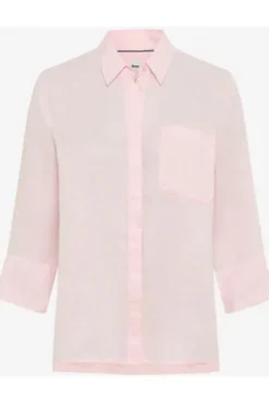 BRAX Leinen-Bluse Vicki dusty rose 3/4-Arm