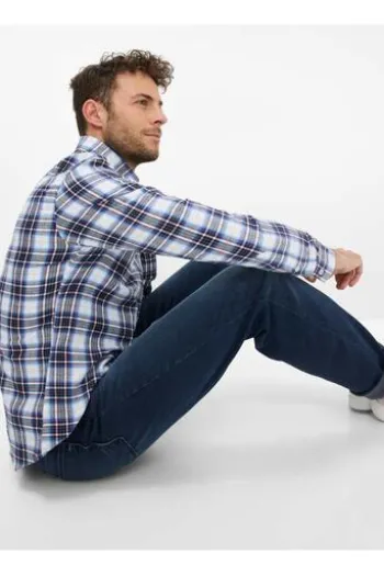BRAX Light Flanell Hemd Daniel universe kariert Modern Fit