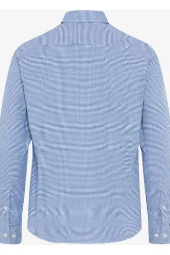 BRAX Light Flanell Hemd Daniel baltic kariert Modern Fit