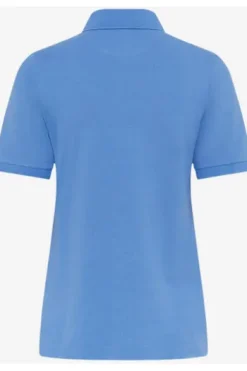 BRAX Polo-Shirt Cleo blau in Piqué-Qualität
