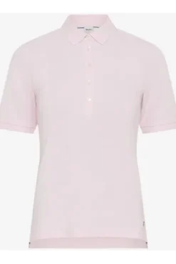 BRAX Polo-Shirt Cleo dusty rose in Piqué-Qualität