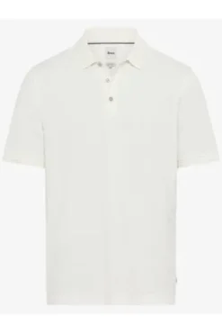BRAX Polo-Shirt Paco offwhite