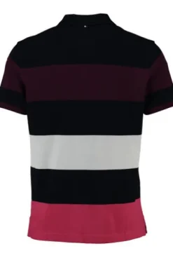 BRAX Polo-Shirt Pio beere gestreift