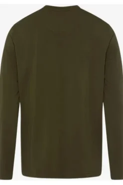 BRAX Polo-Shirt Timon olive Langarm