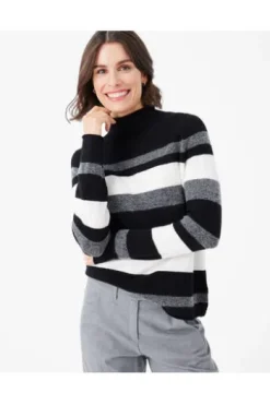 BRAX Pullover Lee schwarz in Alpaka-Woll-Mixqualität